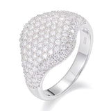 VVS Moissanite Cluster Ring – 925 Sterling Silver | Sizes 7–12