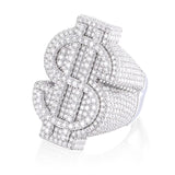 VVS Moissanite Cluster Ring – 925 Sterling Silver | Sizes 7–12